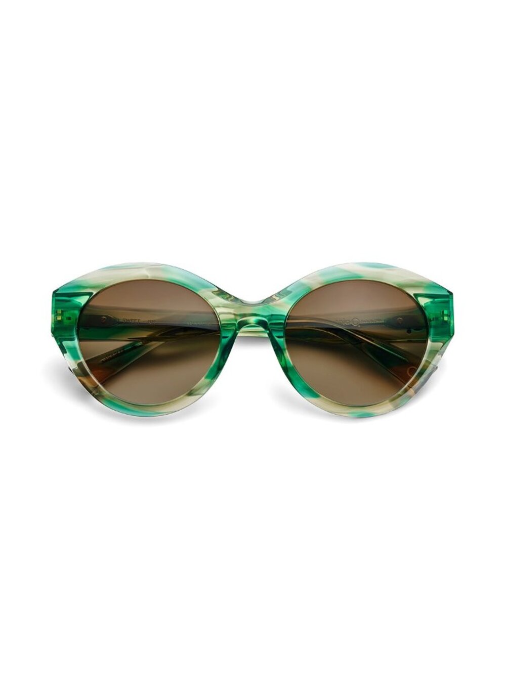New Etnia Barcelona Women's Sunglasses Green Acetate Frame SWEET GR 53